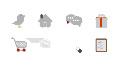 Icons Set Color Candy clipart