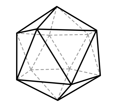 Icosaedre clipart