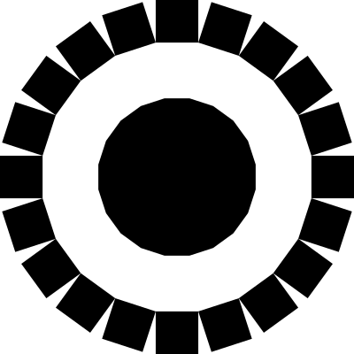 Icosagon clipart