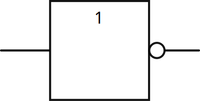 IEC Inverter Logic Gate clipart