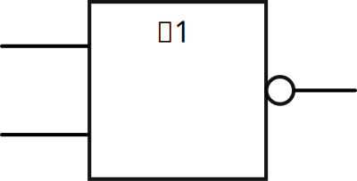 IEC NOR Logic Gate clipart