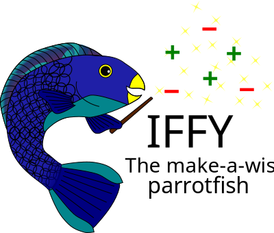 Iffy, the make-a-wish Parrotfish clipart