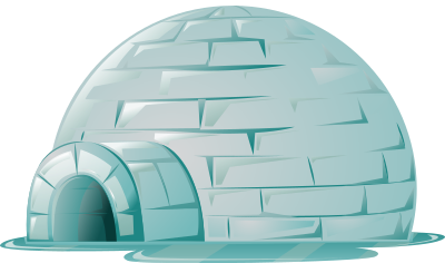 Igloo - Isolated clipart