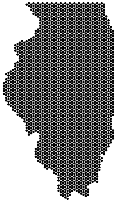 Illinois Hexagonal Mosaic clipart
