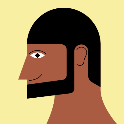 Illustrated Side Portrait clipart
