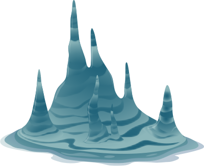 Ilmenskie Cave Icicle 2 clipart