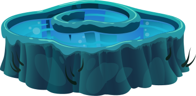 Ilmenskie Cave Lake 1 clipart