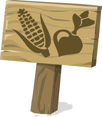 Ilmenskie Garden Sign Crop 01a G1 clipart