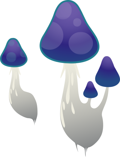 Ilmenskie Purple Mushroom 1 clipart