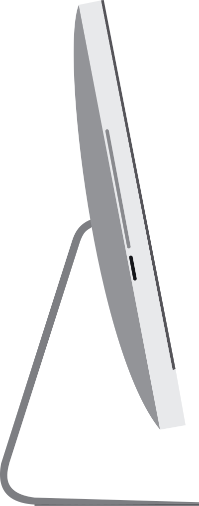 iMac Side On clipart