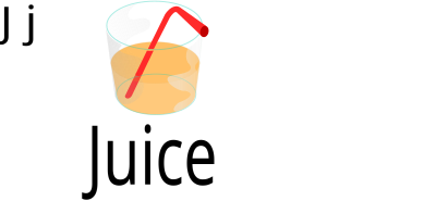 J for Juice clipart