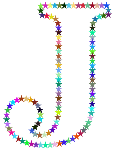 J Stars clipart