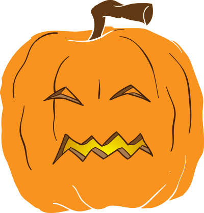 Jack o' lantern 2 (version 2) clipart