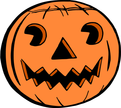 Jack o' lantern (colour) clipart