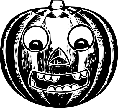 Jack o' lantern with eyes clipart