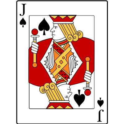 Jack of Spades clipart