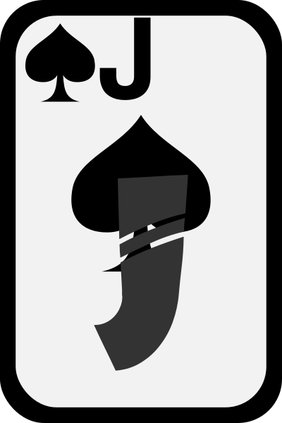 Jack of Spades clipart