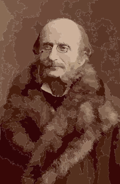 Jacques Offenbach by Nadar clipart