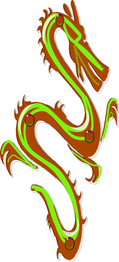 Jade dragon clipart