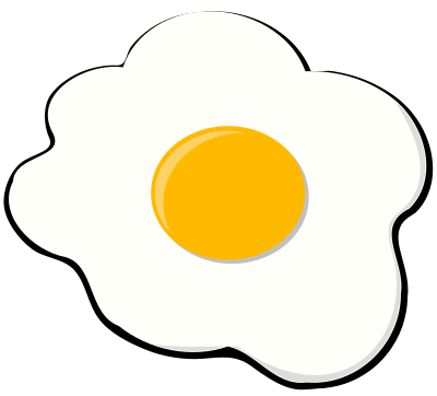 Jajko (Sunny Side Up Egg) clipart