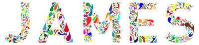 James Typography clipart