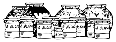 Jams and preserves clipart