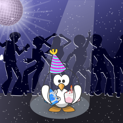 January calendar page: Let's dance! clipart