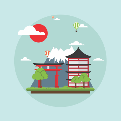 Japan Landmarks clipart