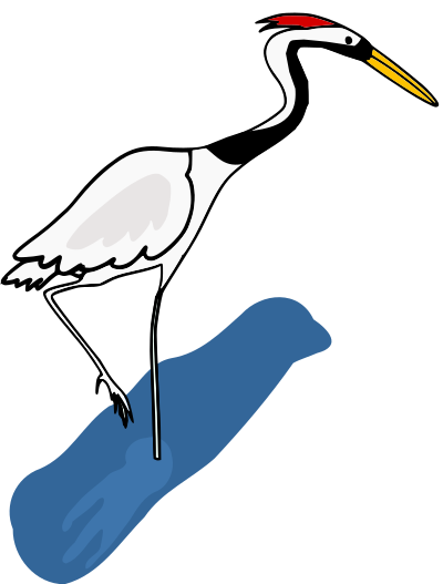 Japanese Crane clipart