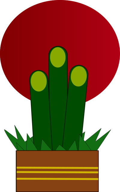 Japanese New Years - Kadomatsu clipart
