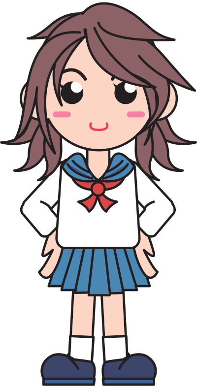 Japanese School Girl clipart
