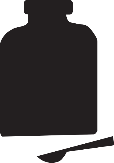 Jar and Spoon clipart