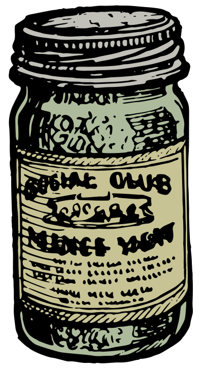 Jar of Food - Colour clipart