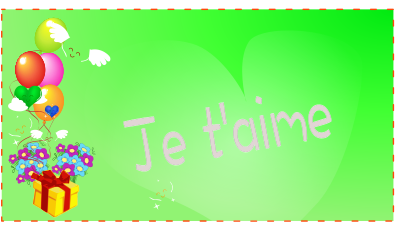 Je t'aime Card clipart