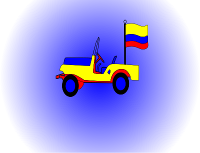Jeep colombiano clipart