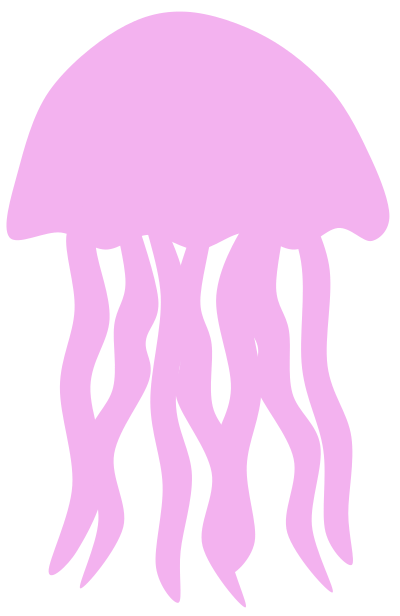 Jellyfish Silhouette clipart
