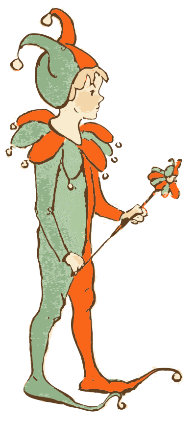 Jester child clipart