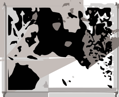 Jesus Christ face on the snow clipart