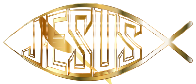 Jesus Fish Gold No Background clipart