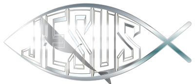 Jesus Fish Silver No Background clipart