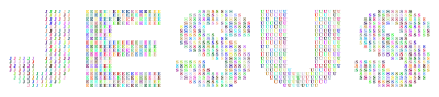 Jesus Fractal Typography Prismatic clipart