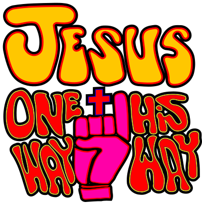 JESUS ONE WAY HIS WAY clipart