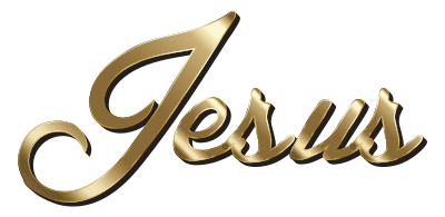 Jesus Polished Copper Typography clipart