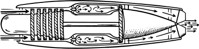 Jet engine clipart