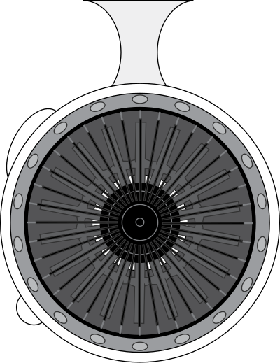 Jet Engine Front clipart