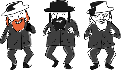 Jewish dance clipart