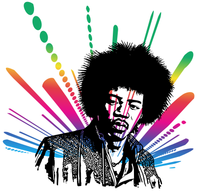 Jimi Hendrix Dreams clipart