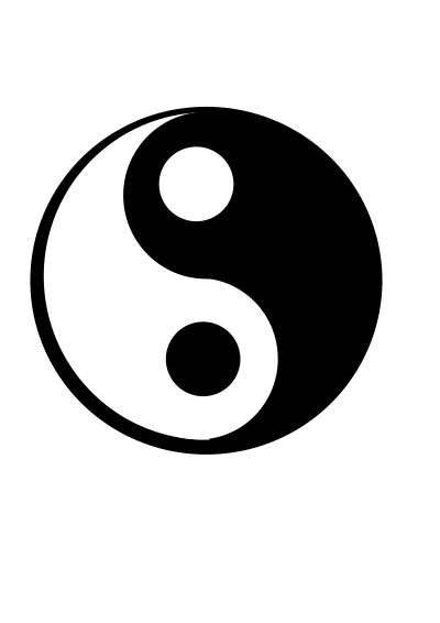jing jang (Ying Yang) clipart