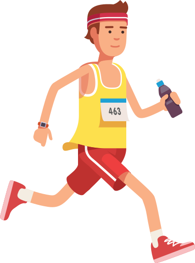 Jogging Man clipart