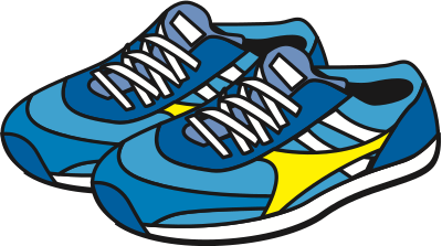Jogging shoes clipart